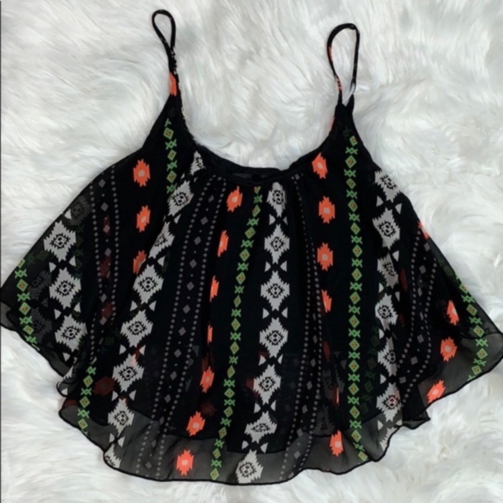 Tribal print pattern tank top